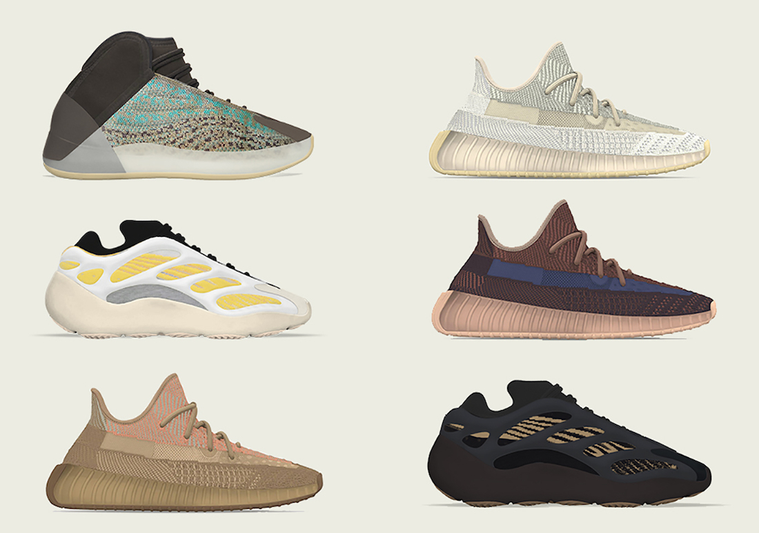 yeezy list of shoes