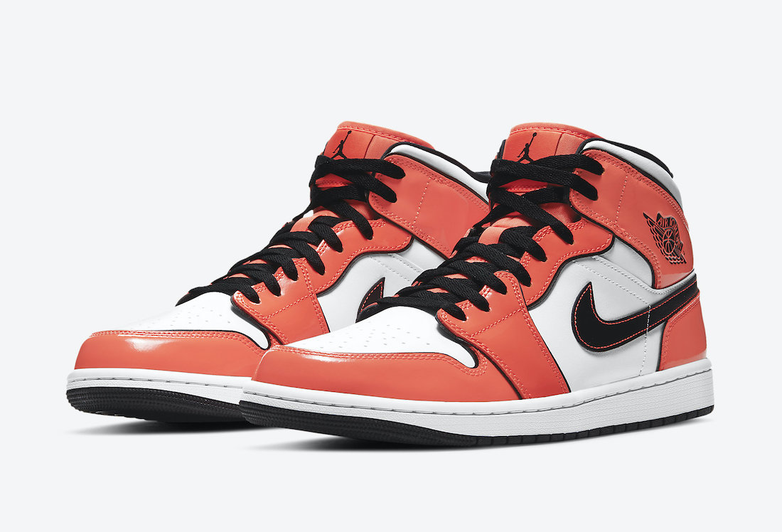 orange patent jordan 1