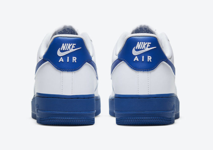 royal blue and white af1