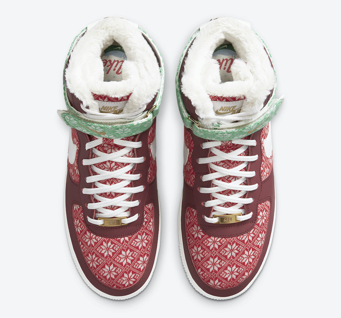 Nike Air Force 1 High Christmas DC1620-600 Release Date