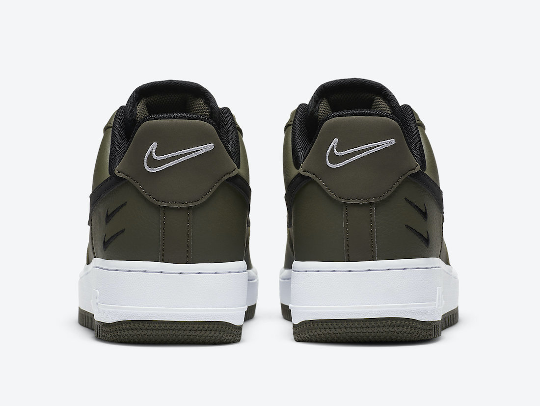 Nike Air Force 1 Low 07 Olive Black Double Swoosh - CT2300-300