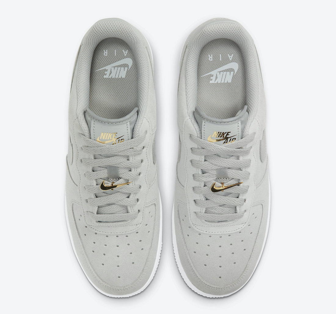 Nike Air Force 1 Low in Grey Suede With 