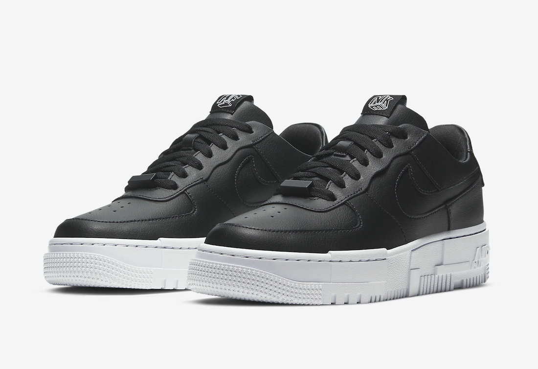 Nike Air Force 1 Pixel Surfaces in Black and White | The ...