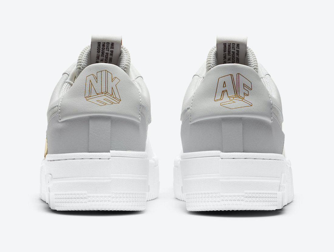 Nike Air Force 1 Pixel Grey Gold Chain DC1160-100 Release ...