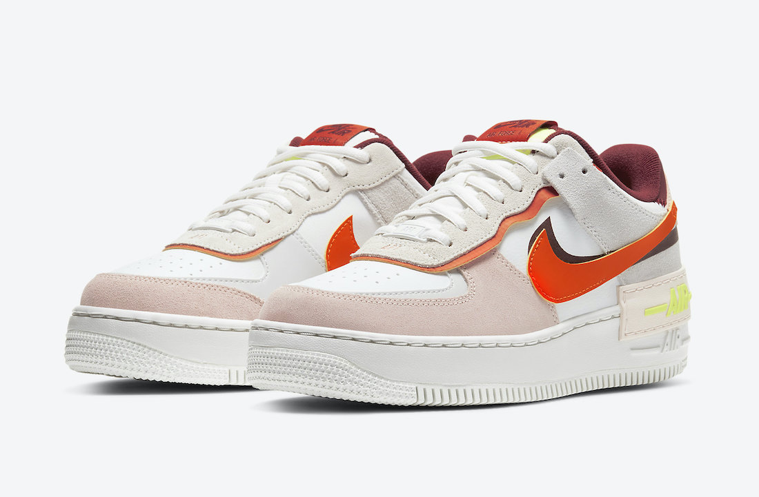 red and orange air force 1