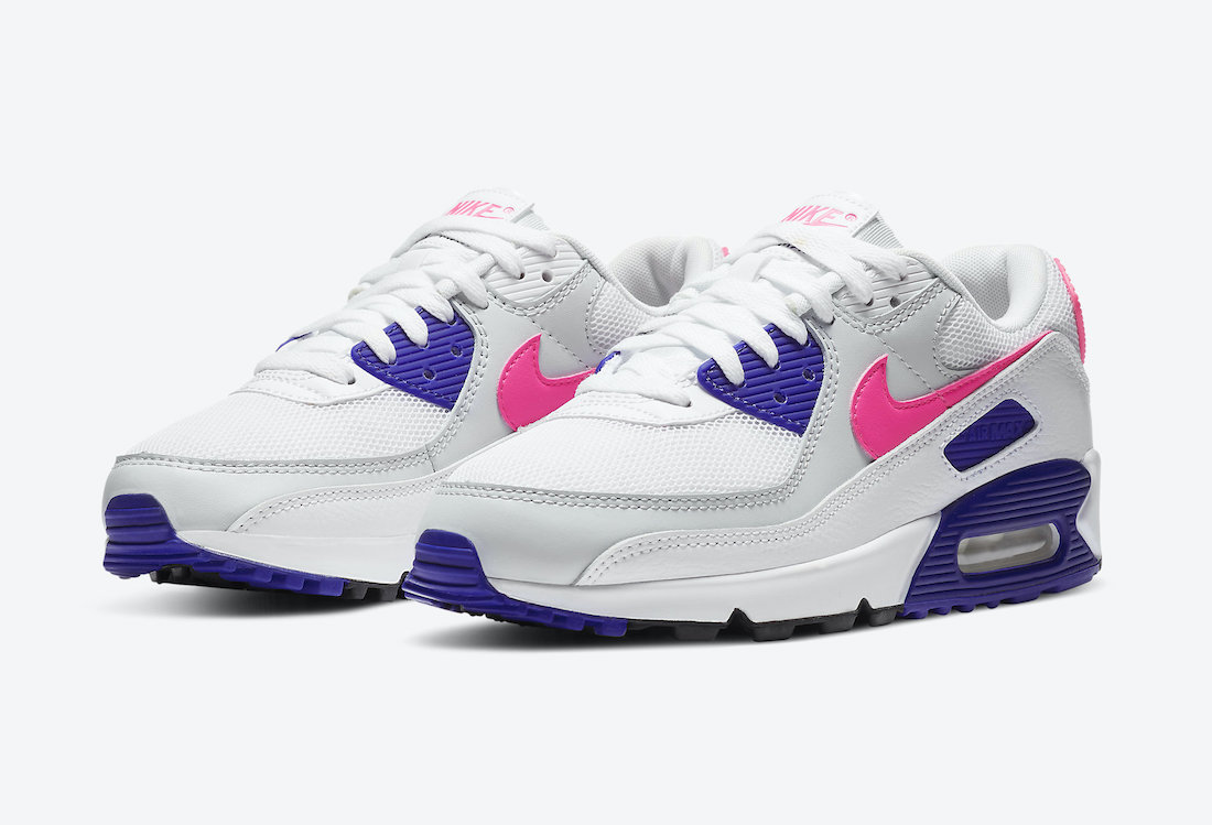 pink purple and white air max
