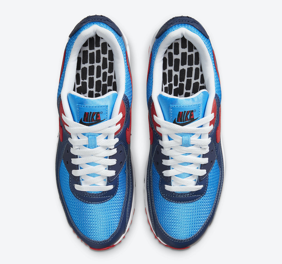 Nike Air Max 90 Photo Blue University Red CT1687-400 Release Date