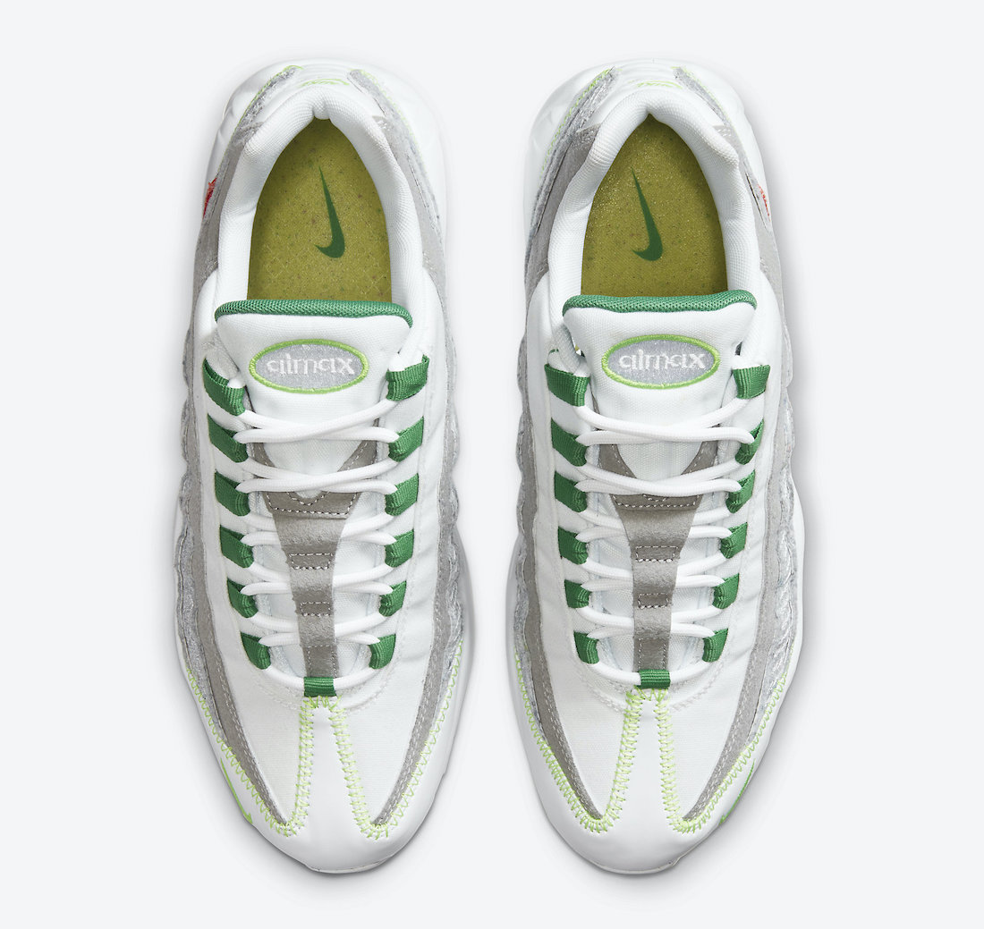 Nike Air Max 95 NRG White Classic Green Electric Green CU5517-100 Release Date