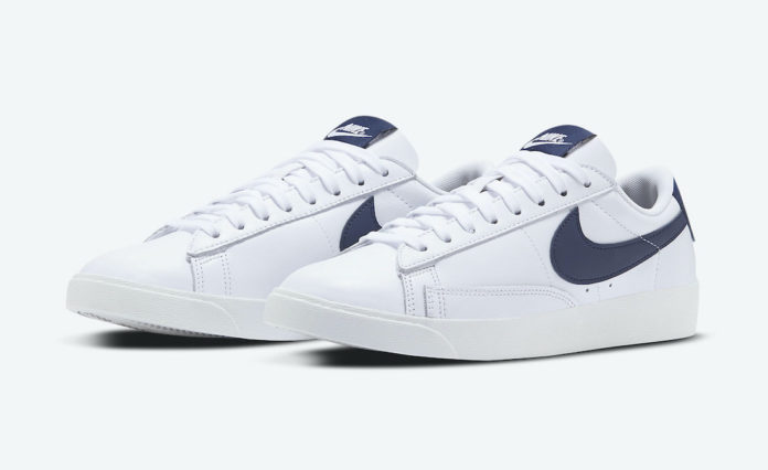 Nike Blazer Low White Midnight Navy AV9370-119 Release Date