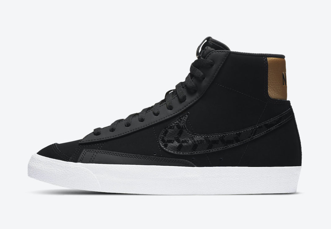 blue and gold nike blazers