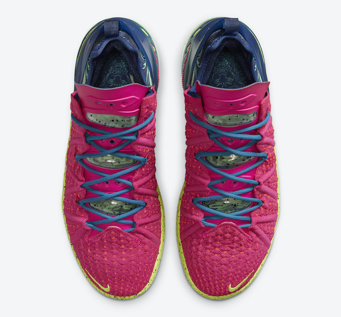 Nike LeBron 18 Los Angeles By Night Pink Prime Multicolor DB8148-600 ...