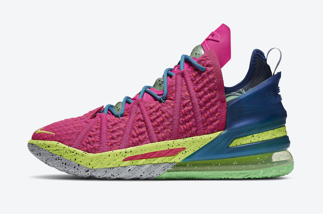Nike LeBron 18 Los Angeles By Night Pink Prime DB8148-600 Release Date