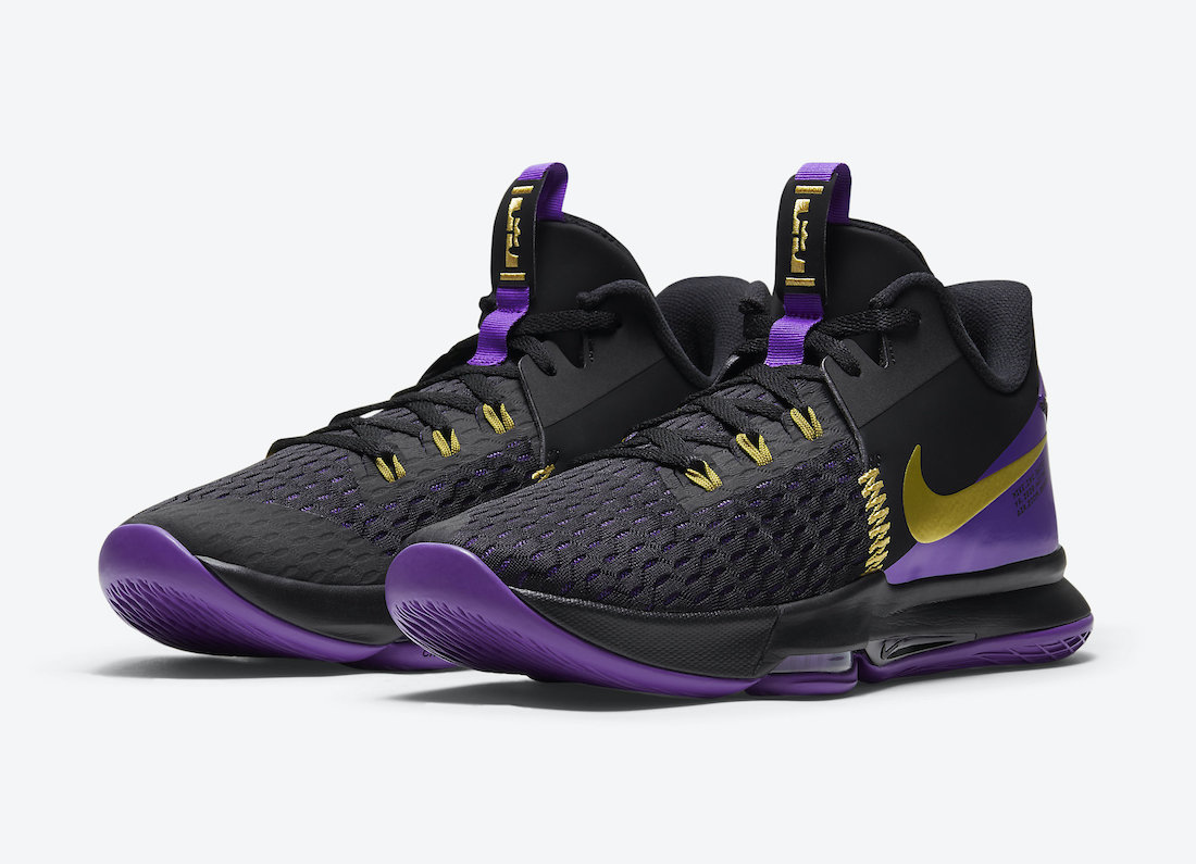 Nike LeBron Witness 5 Lakers CQ9381-001 Release Date - SBD