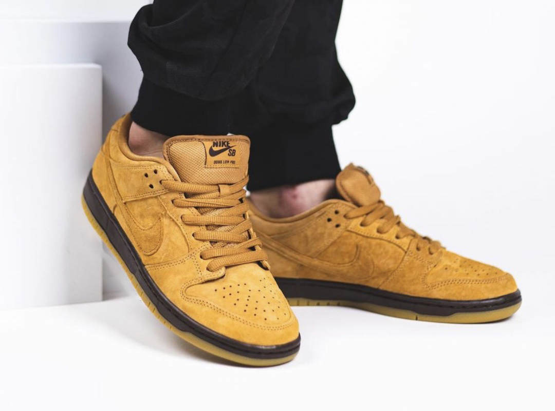 Nike SB Dunk Low Wheat Mocha BQ6817-204 Release Date On-Feet