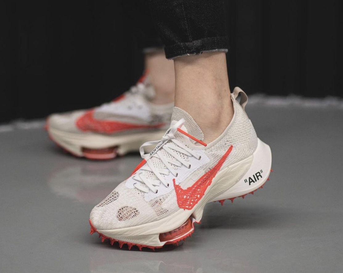 Off White Nike Air Zoom Tempo Next Solar Red Release Date On-Feet