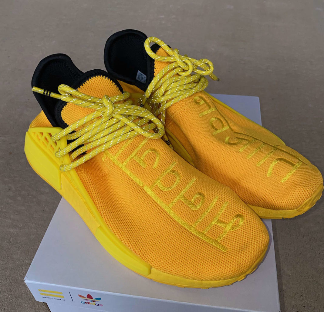 adidas pharrell hu yellow