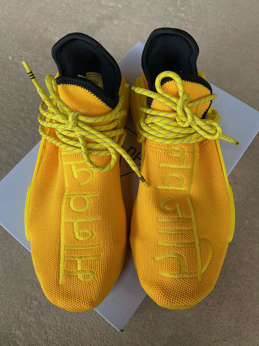 pharrell adidas yellow