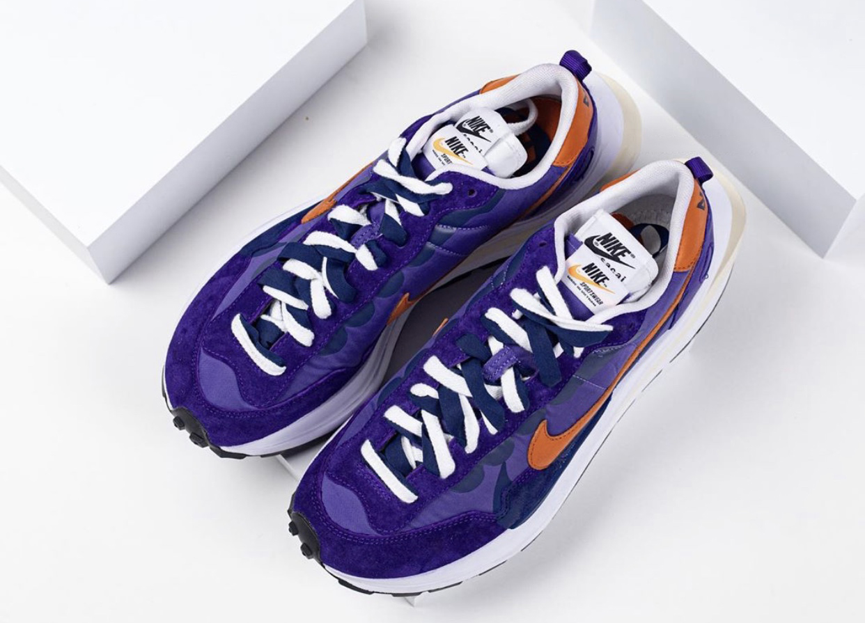 Sacai Nike VaporWaffle Dark Iris Campfire Orange Release Date