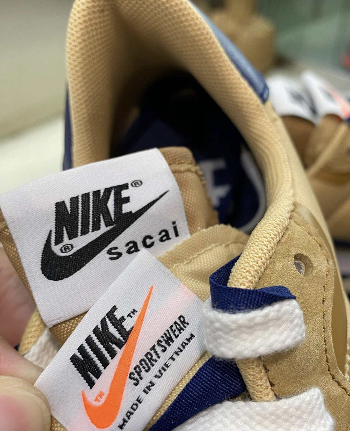 Sacai Nike VaporWaffle Sesame 2021 Release Date