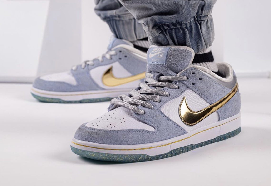Sean Cliver x Nike SB Dunk Low DC9936-100 Release Date On-Feet