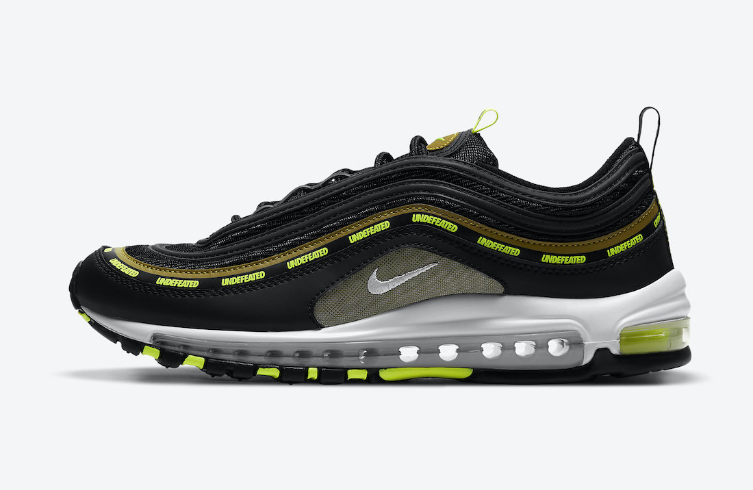 black undefeated air max 97