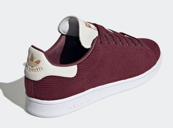 adidas Stan Smith Maroon Corduroy FU9616 Release Date - SBD