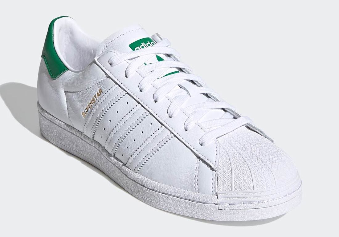 adidas superstar 2 green white