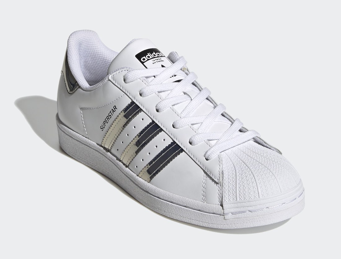 white and silver adidas