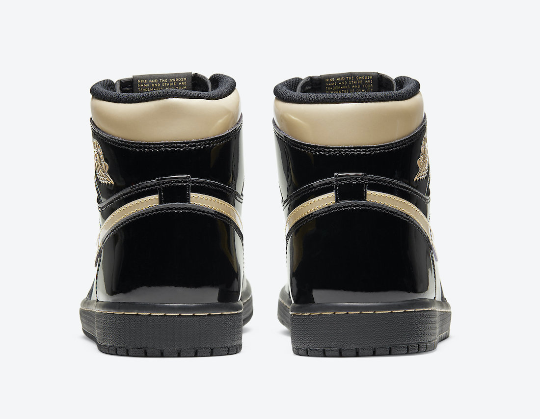 Air Jordan 1 Black Gold 555088-032 Release Date