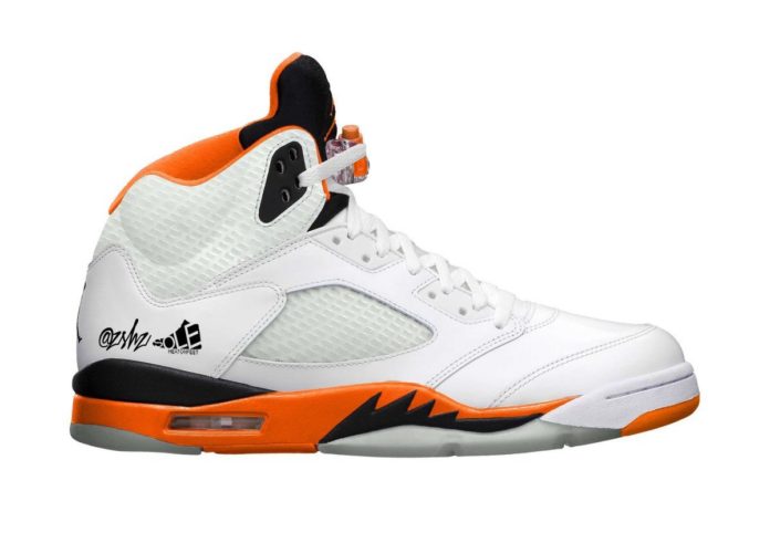 new jordan 5 orange