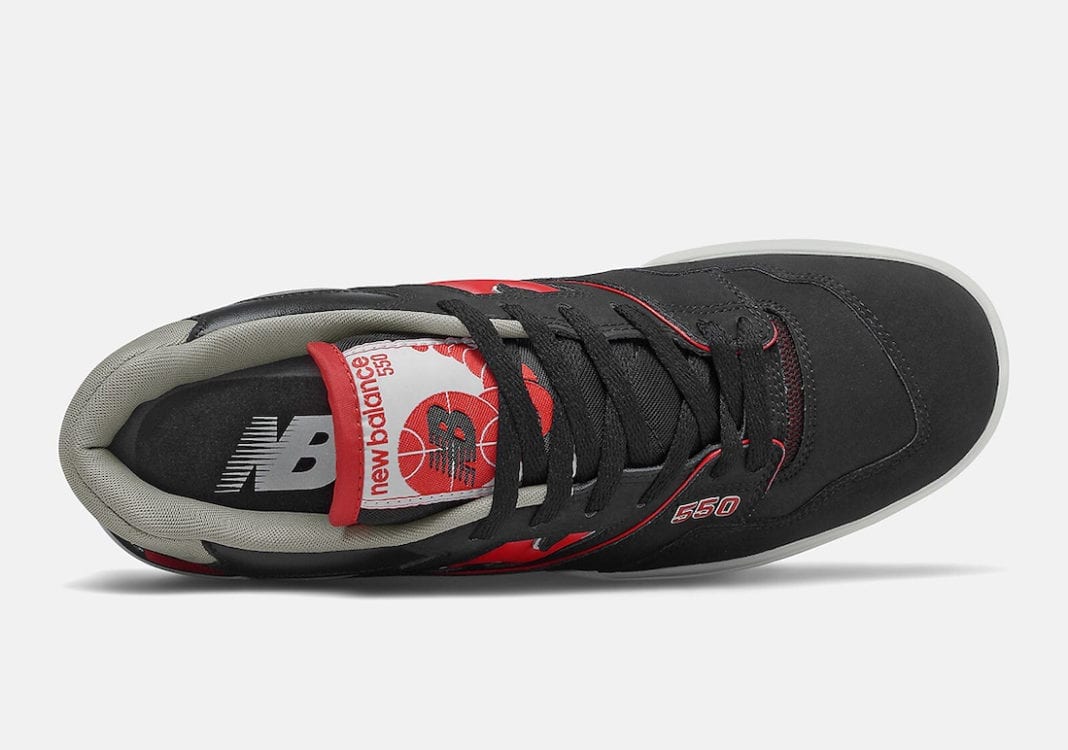 New Balance 550 Bred Black Red BB550SG1 Release Date - SBD