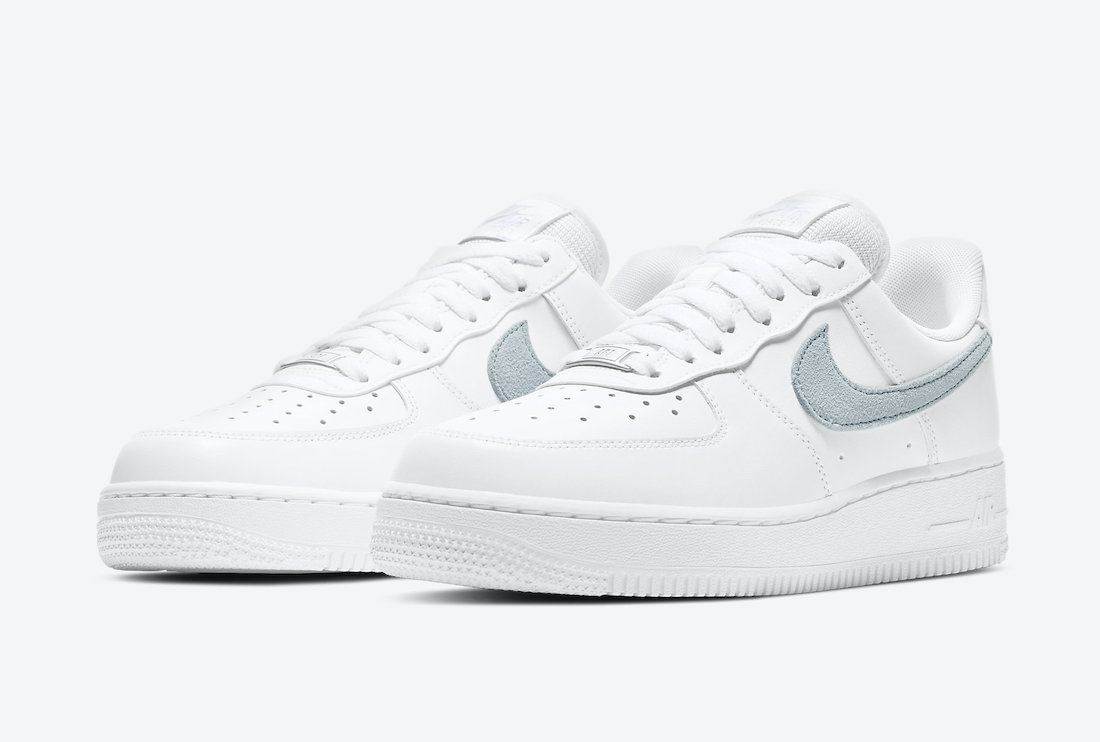 icy blue air force ones