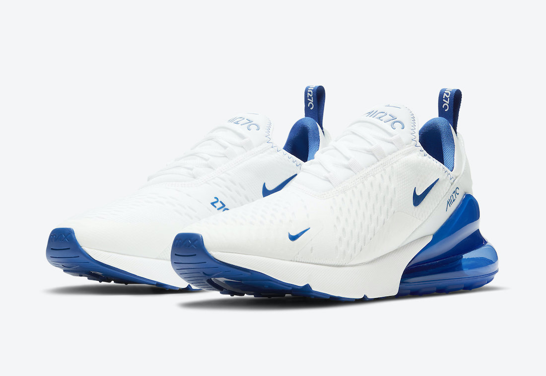 air max 270 white blue