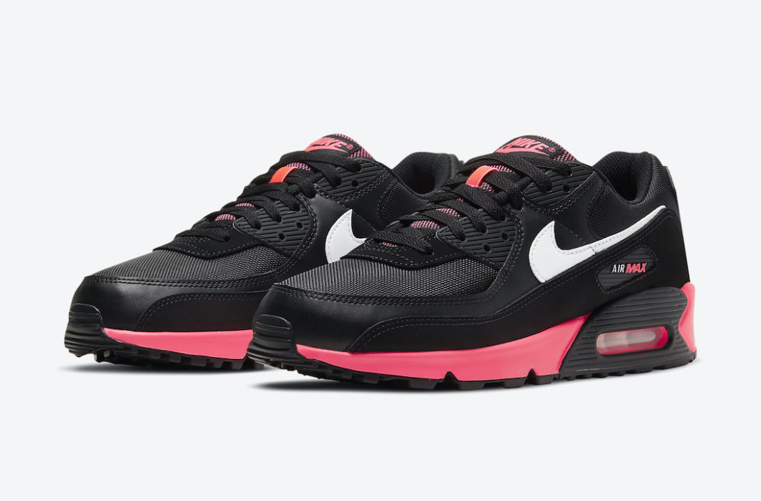 black white and pink air max