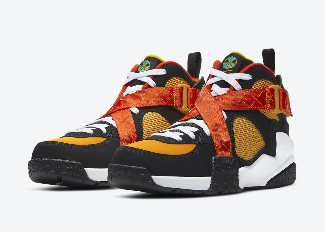 NIKE AIR RAID (GS) "ROSWELL RAYGUNS" BLACK-GOLD SZ 5.5Y-WOMENS SZ  7 [DD9281-001]