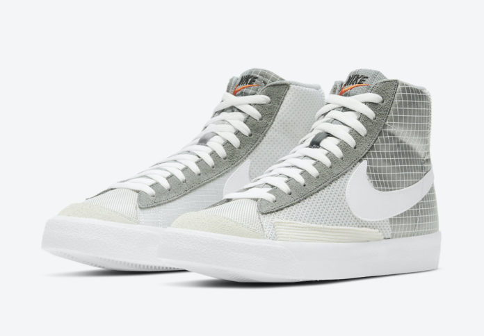 Nike Blazer Mid 77 Patch Smoke Grey White Particle Grey DD1162-001 Release Date