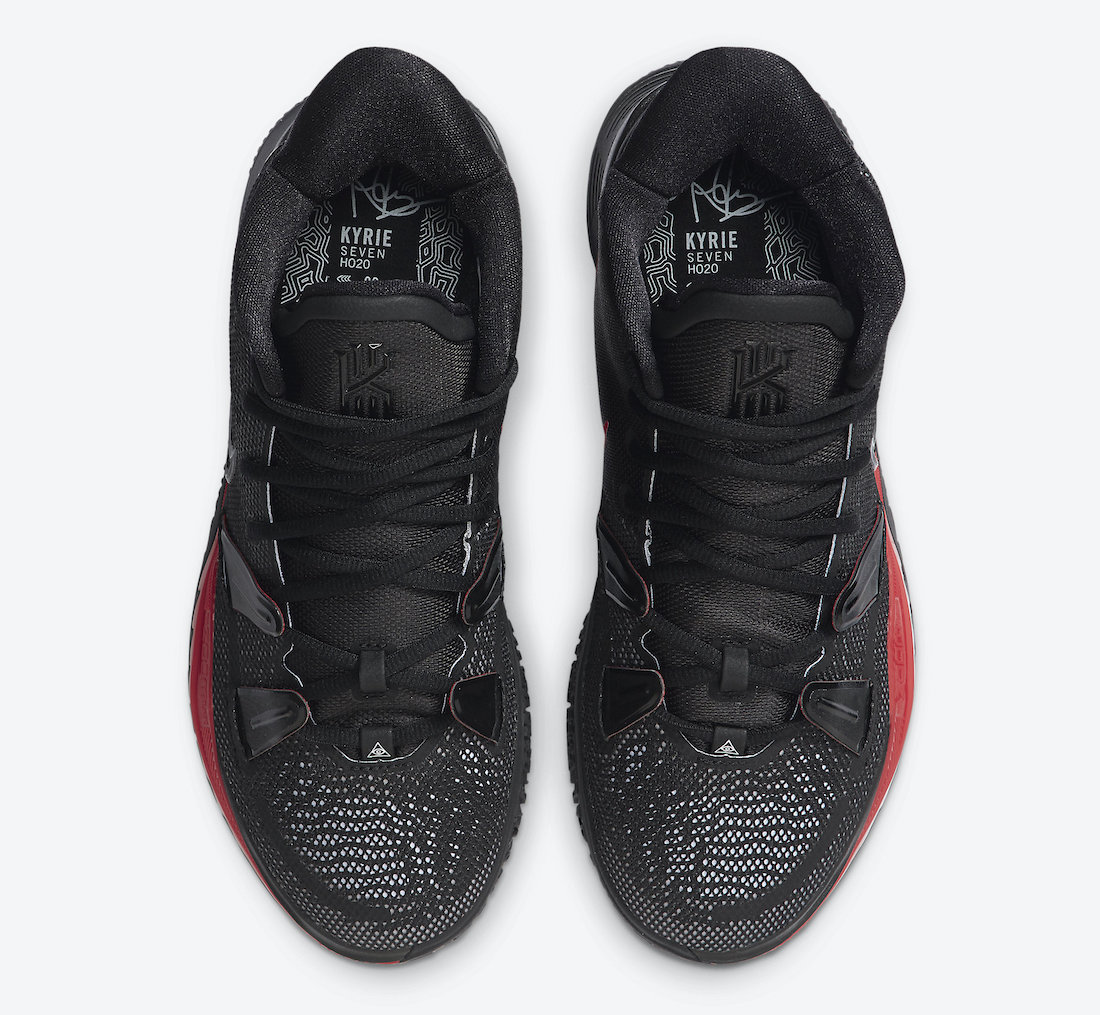Nike Kyrie 7 Black University Red CQ9327-001 Release Date
