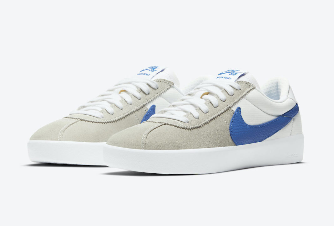 nike blue leather sneakers