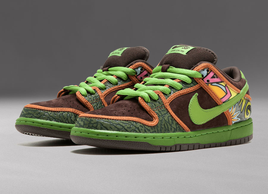 nike sb green and brown