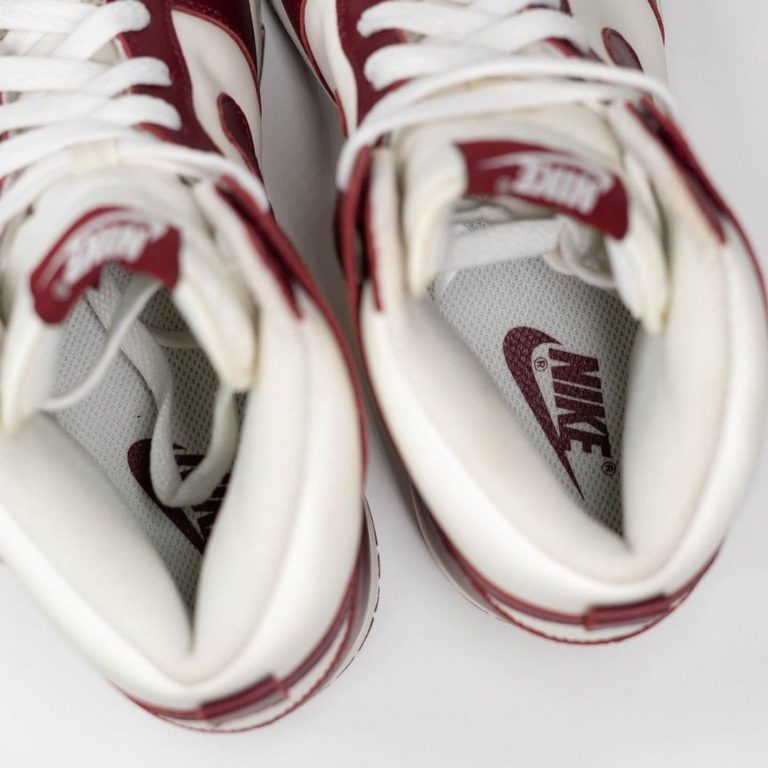 nike w dunk high team red