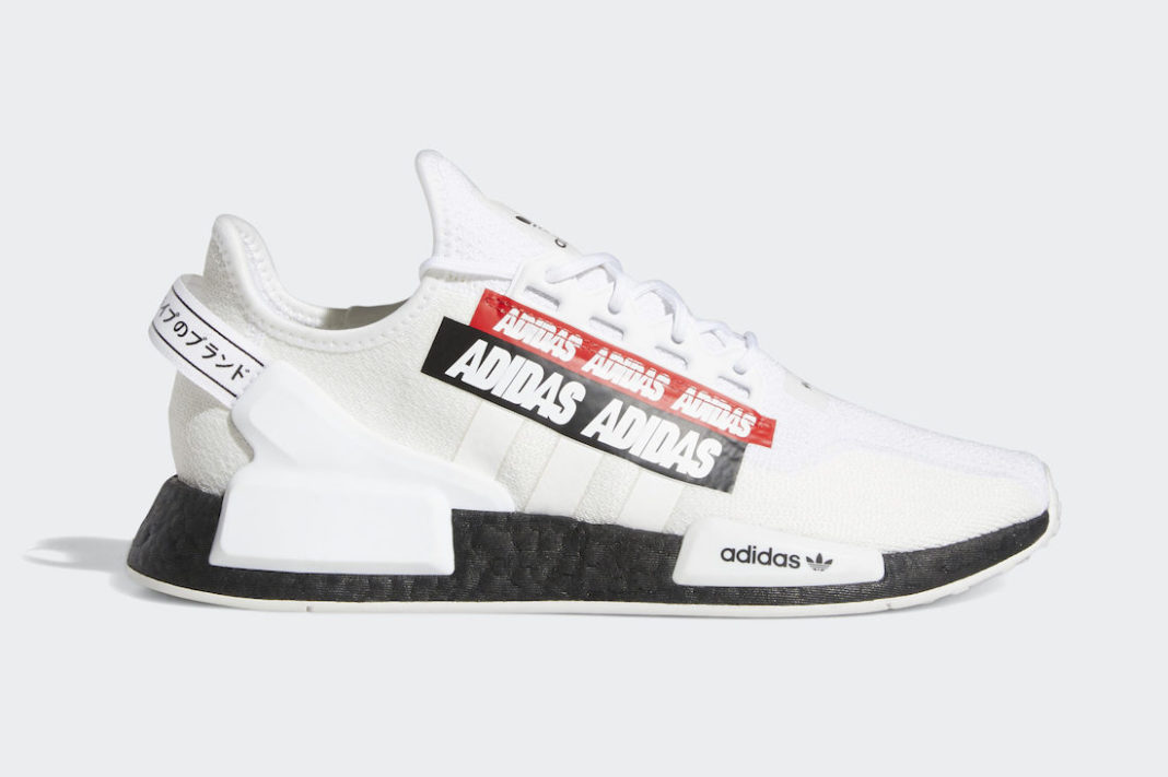 adidas NMD R1 V2 White Black Red H02537 Release Date - SBD