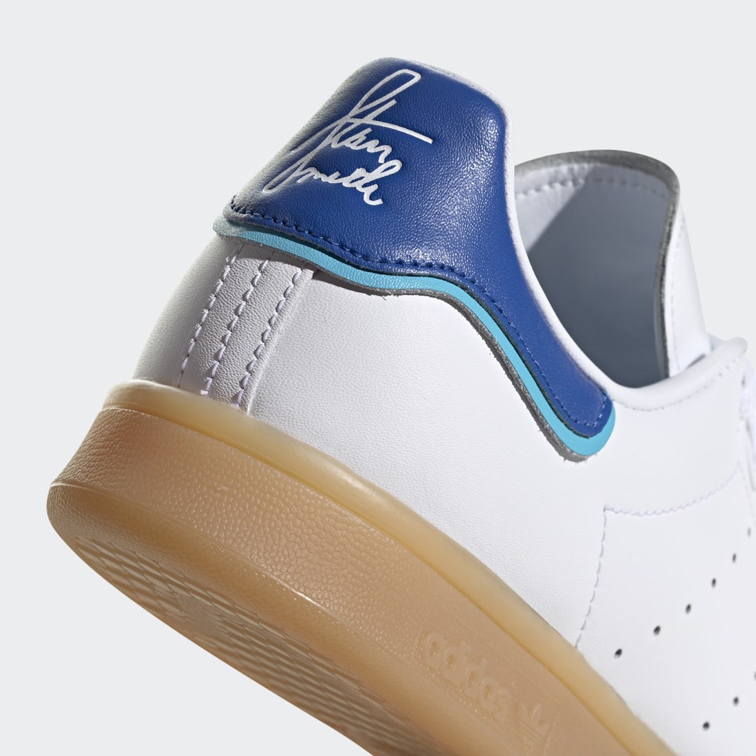adidas Stan Smith With Blue Heels and Gum Soles | SBD