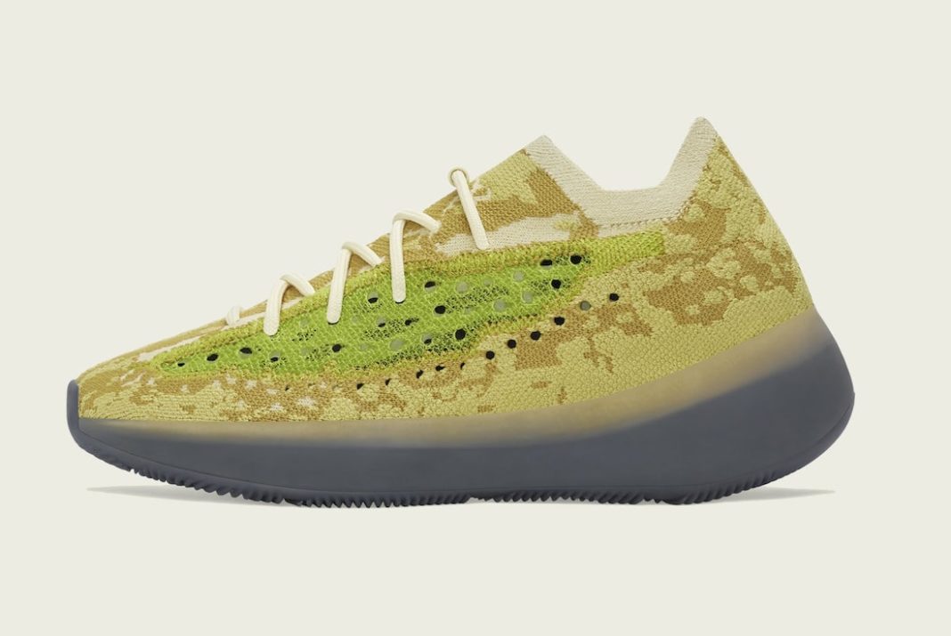 yeezy hylte glow on feet