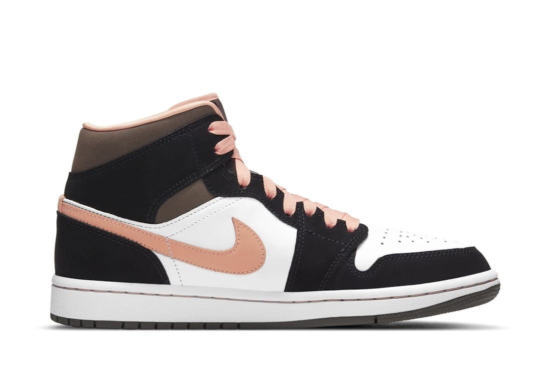 usuario medio moderadamente Air Jordan 1 Mid White Black Pink Release Date - Sneaker Bar Detroit