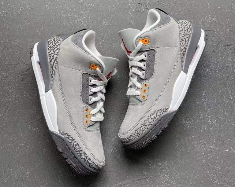 cool grey 3s on feet 2021