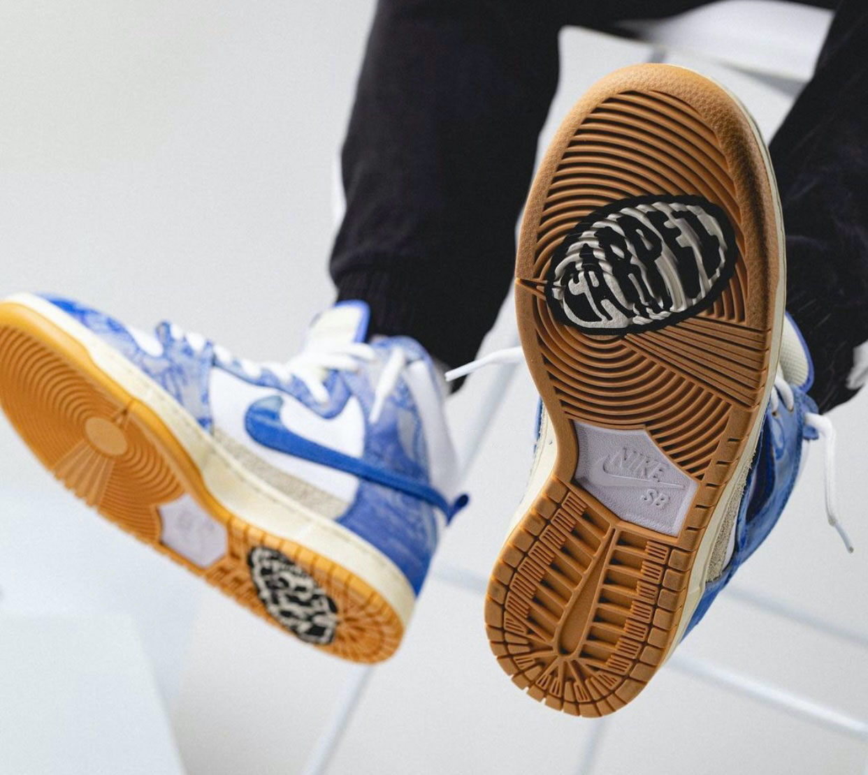 Carpet Company Nike SB Dunk High CV1677-100 Release Date On-Feet