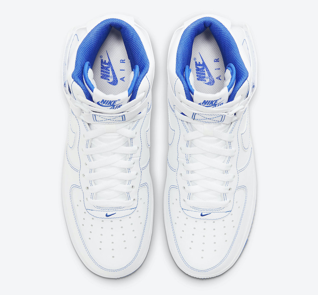 Nike Air Force 1 High White Royal Blue CV1753-101 Release Date