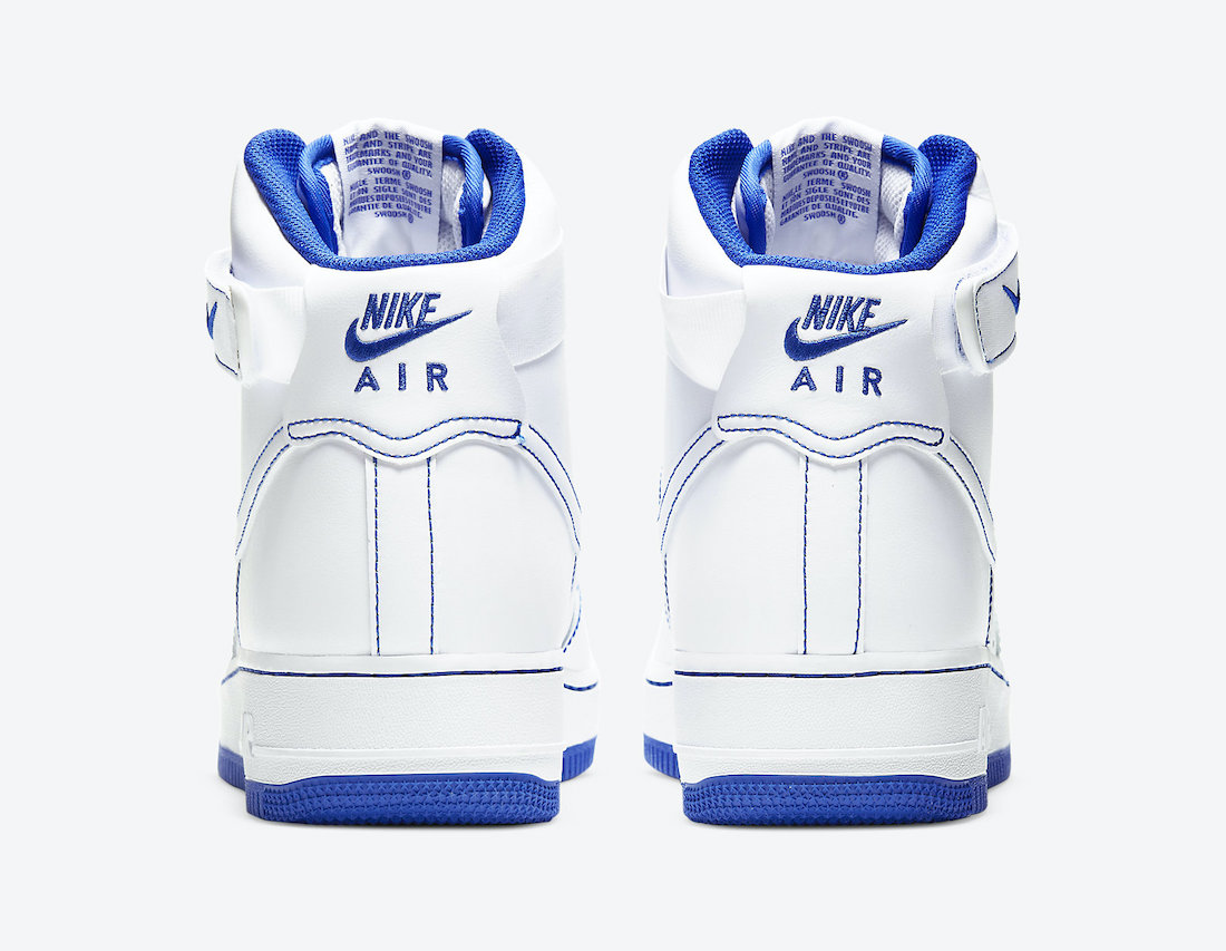Nike Air Force 1 High White Royal Blue CV1753-101 Release Date