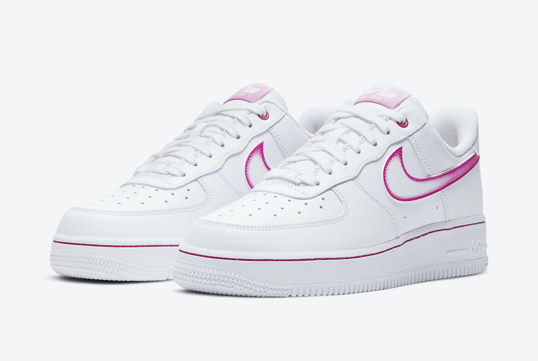 white with pink air forces