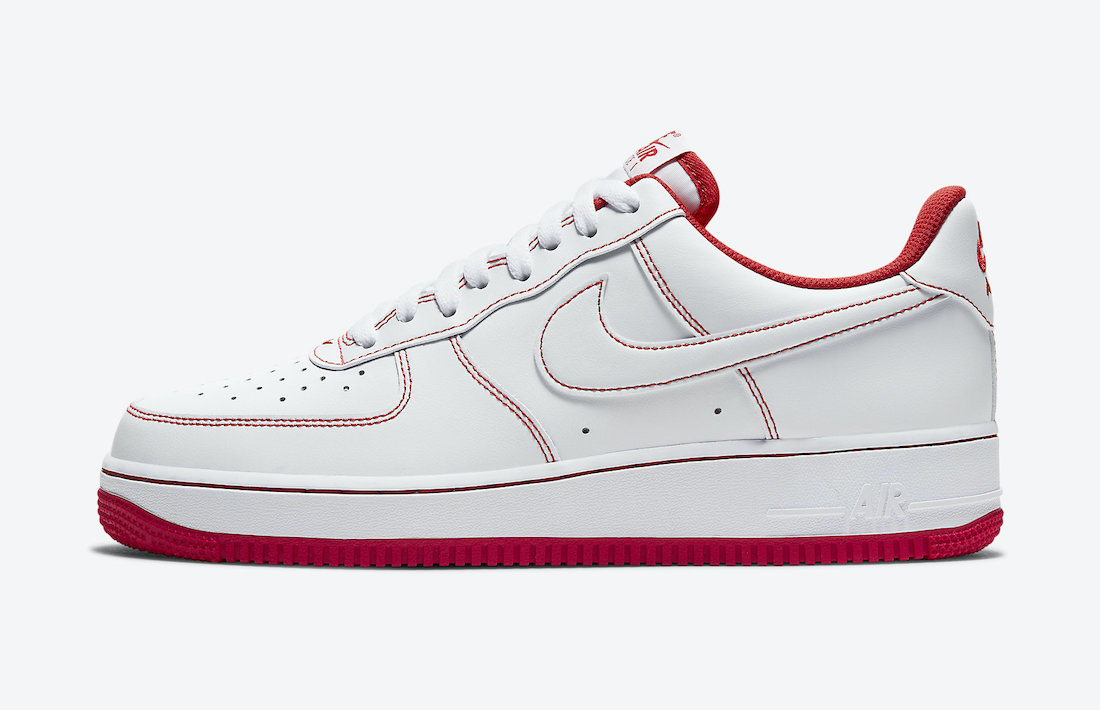 Nike Air Force 1 Low White University Red CV1724-100 Release Date - SBD